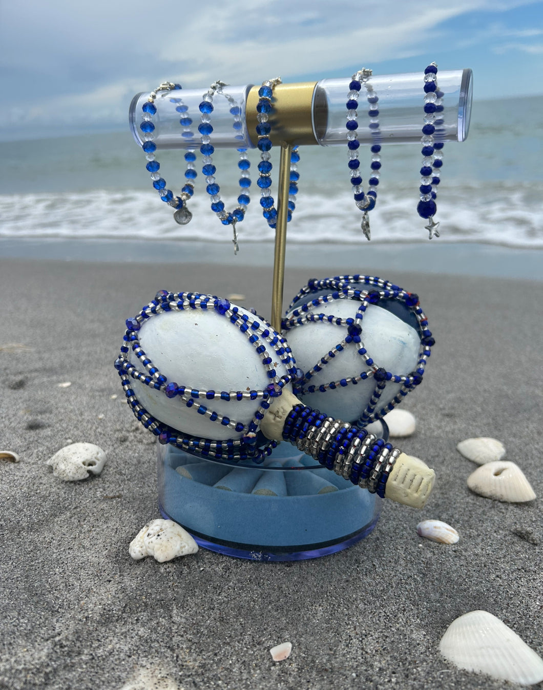 Yemayá Maraca  (Orisha) Ocean Goddess Ritual Instrument